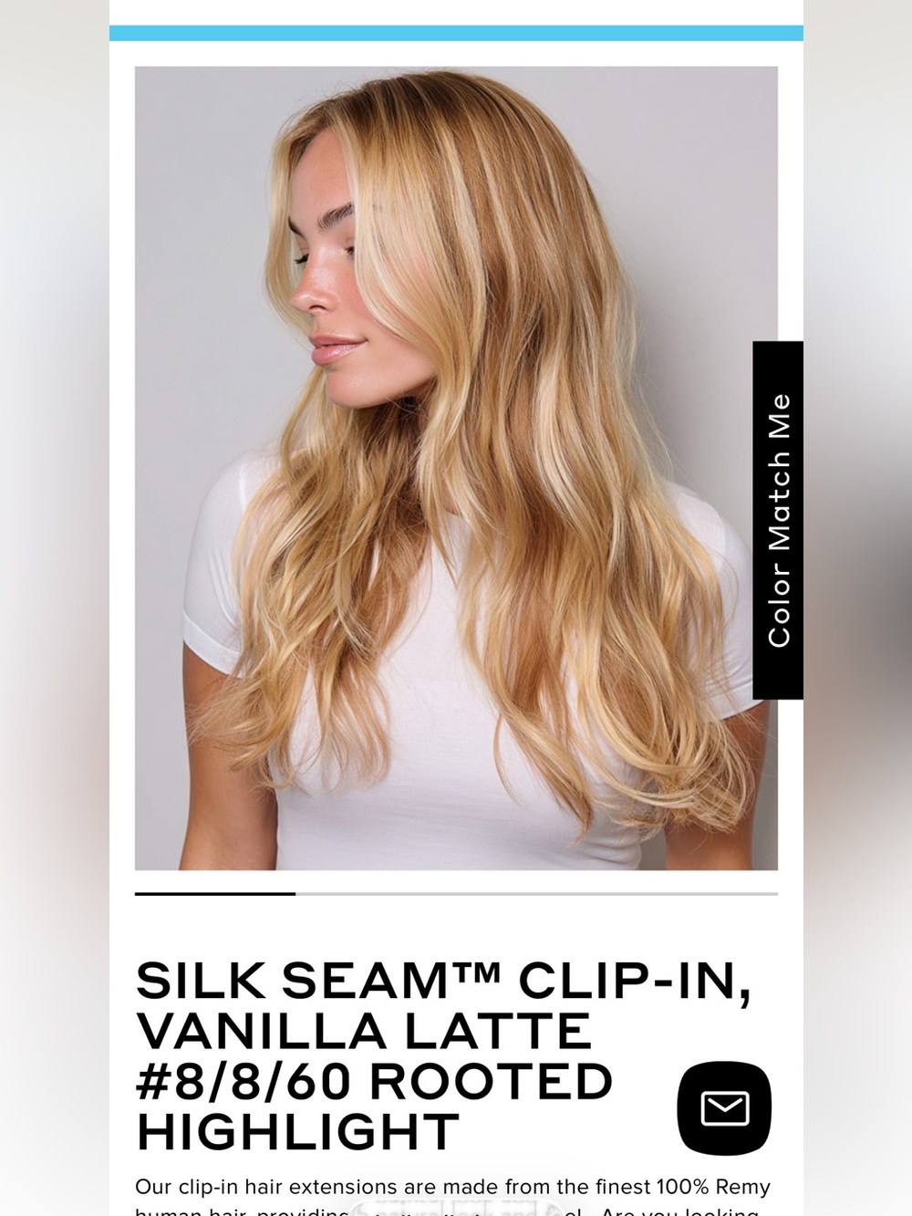BELLAMI Vanilla Latte Beachy Wave Clip-In Extensions (18 inch, 140g, new in box)